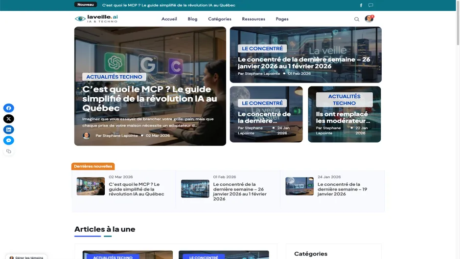 Plateforme La veille - laveille.ai