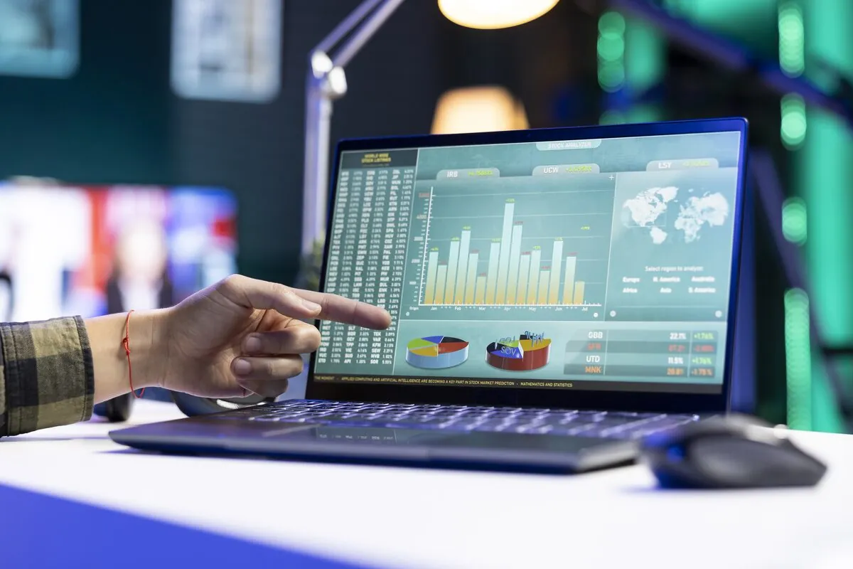 Conception de site web moderne sur écran